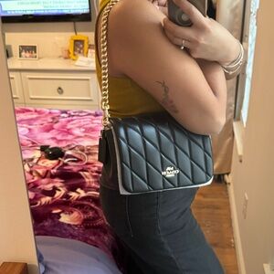 Coach Black Quilted Quinn Crossbody Bag